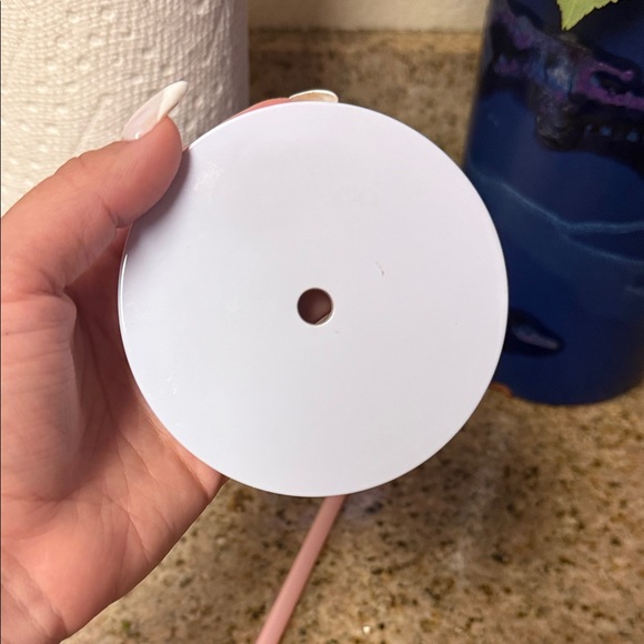 Starbucks | Sequin White Tumbler with Pink Straw and Green Logo - Picture 14 of 16